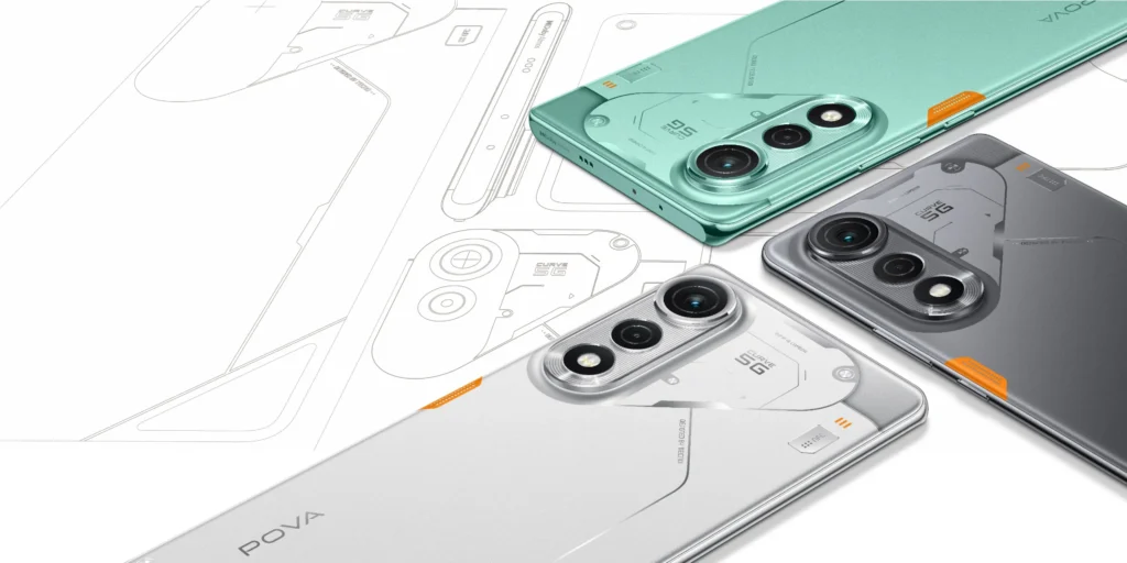 Tecno Pova Curve 5G design